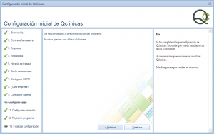 13 Configuración inicial Qclinicas