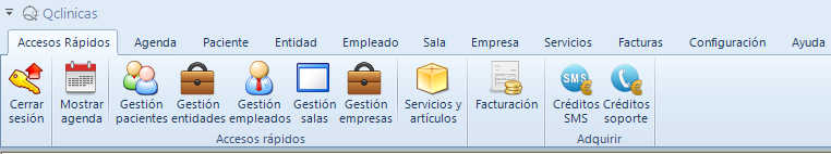 001 - Captura menú Menú de acceso rápido